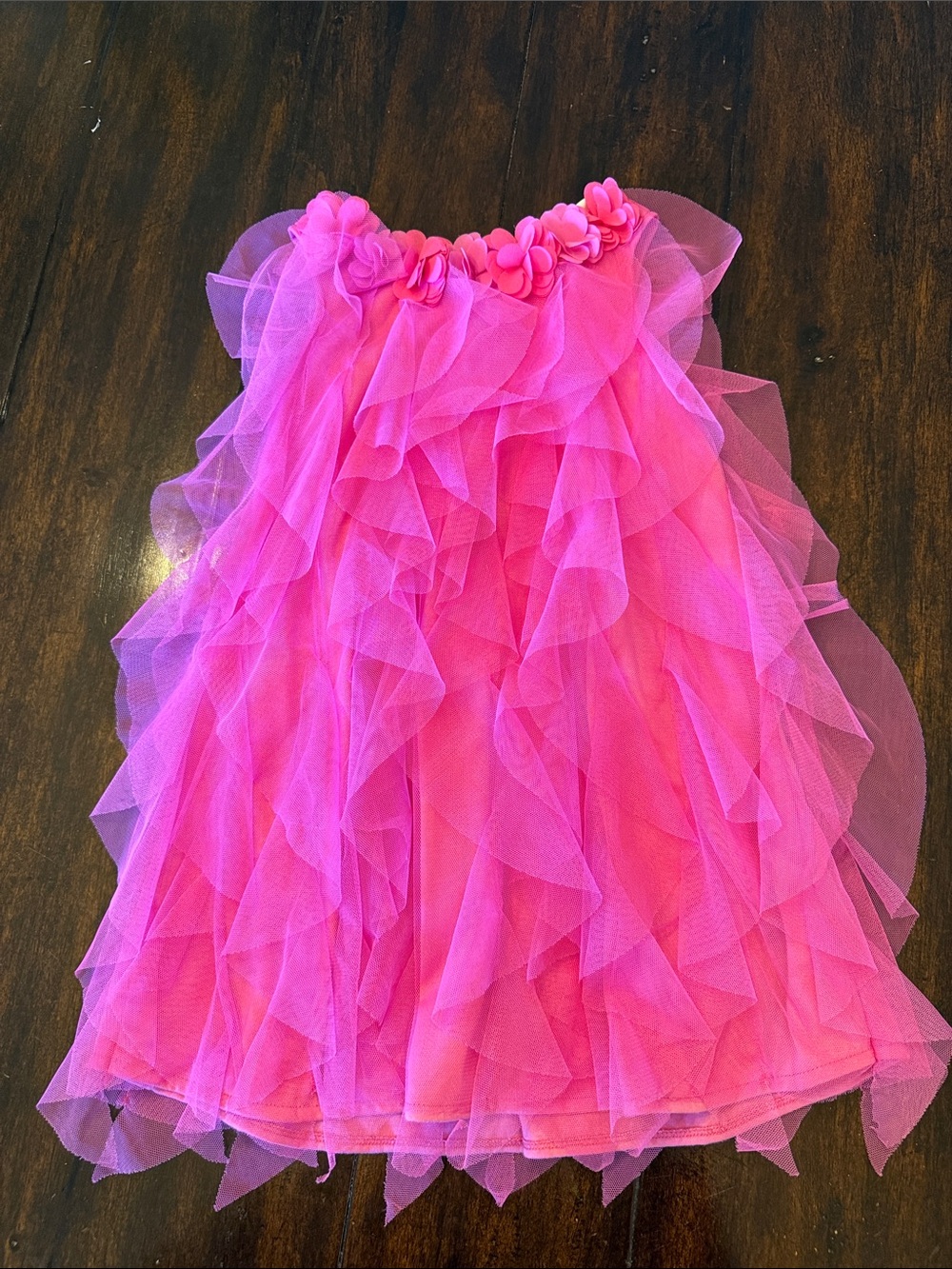 American Girl Hot Pink Ruffled Tulle Dress